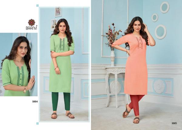 Baanvi Rang 1 Fancy Cotton Casual Wear Kurti